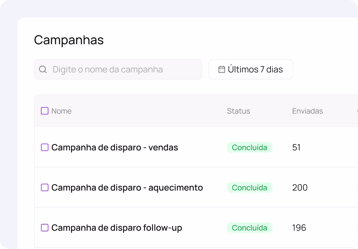 Campanha de disparos em massa no WhatsApp via Claryflow